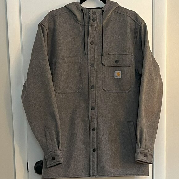 Men's Carhartt Rain Defender Relaxed Fit Heavyweight Shirt Jacket - NWOT - Picture 1 of 3